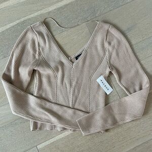 PacSun blush crop sweater NWT size medium